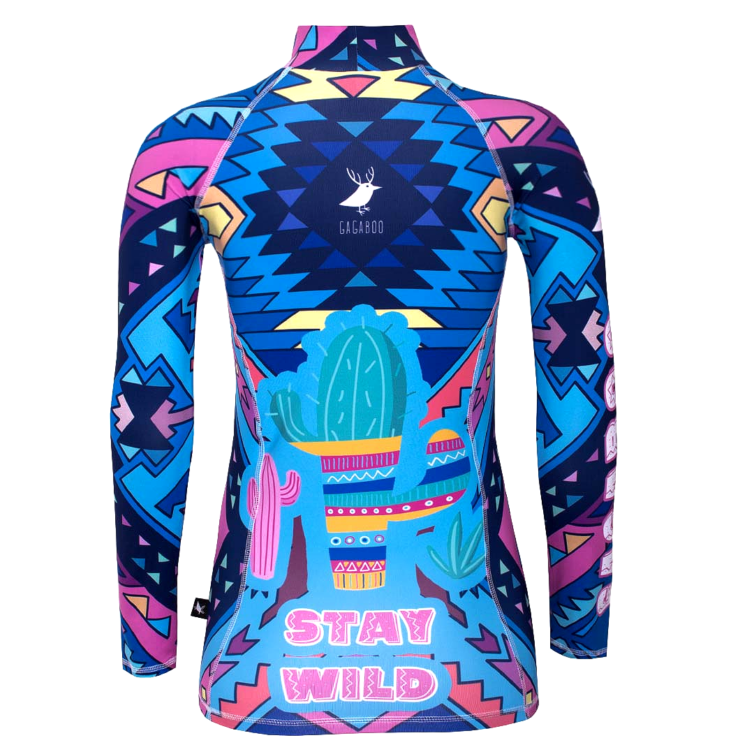 Lucha Libre - women's thermal snowboard top base layer